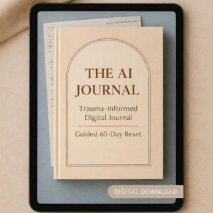 The AI Journal: 60 Days of Guided Reflection cover mockup